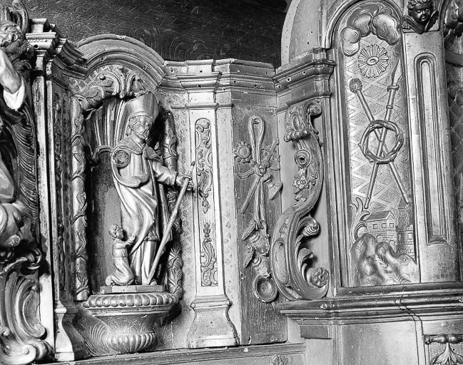 2 statuettes : saint Claude et saint Nicolas