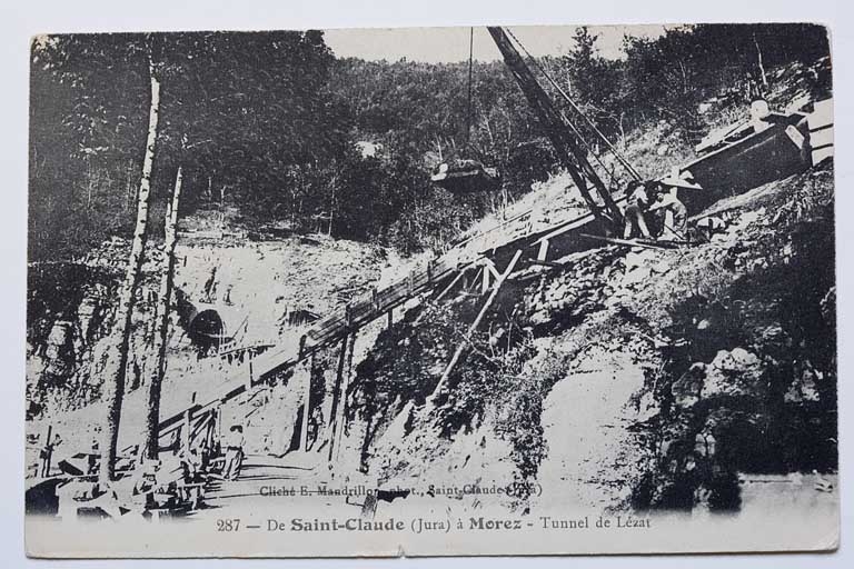 murs de soutènement, viaduc de la Culée et tunnel dit souterrain de la Gouille aux Cerfs (voie ferrée Andelot - La Cluse)