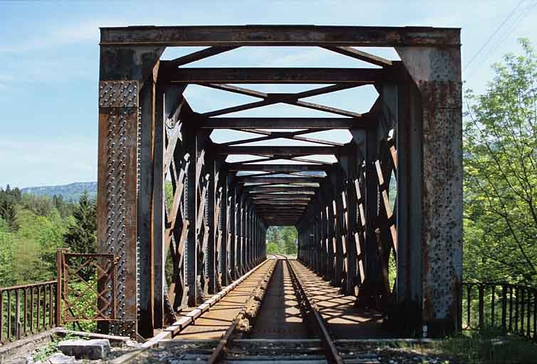 pont ferroviaire dit pont de Molinges (voie ferrée Andelot - La Cluse)