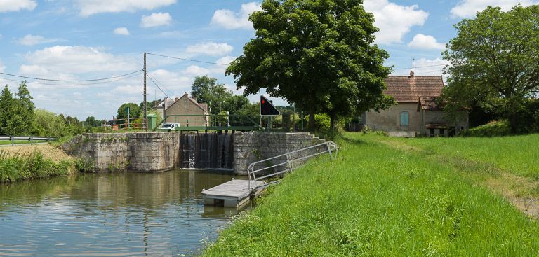 site de l'écluse 17 du versant Océan ; dite du Montet (canal du Centre)