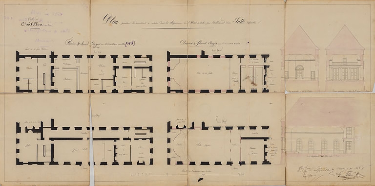 couvent de bénédictines, puis sous-préfecture et hôtel de ville, actuellement hôtel de ville