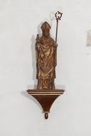 statue (petite nature) : saint évêque (debout)