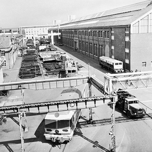 usine de construction mécanique et électrique de la Société alsacienne de Constructions mécaniques (SACM), puis Alsthom, puis Alsthom-Atlantique, puis GEC-Alsthom, actuellement Alstom