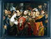 tableau : le Christ et la femme adultère