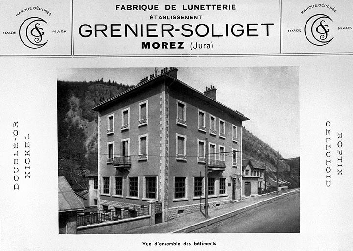 usine de lunetterie Grenier-Soliget et Cie