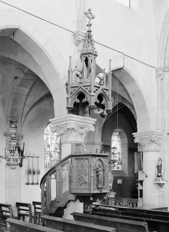 chaire à prêcher, style néo-gothique