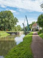 pont mobile ; pont-levis à flèches, dit de Saint-Didier (canal du Nivernais)