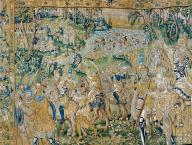 tenture murale de la Vie de Moïse, comprenant 7 pièces de tapisserie