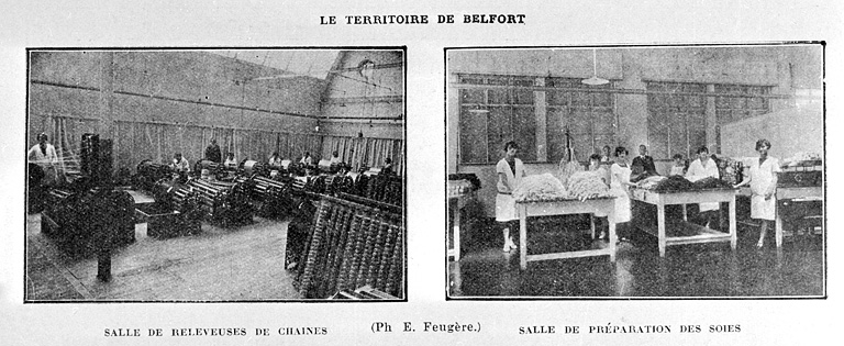 usine de passementerie de la Société industrielle de Rubans, puis usine de peintures et vernis Gauthier, puis des Industries des Peintures Associés, actuellement Sigma Coatings
