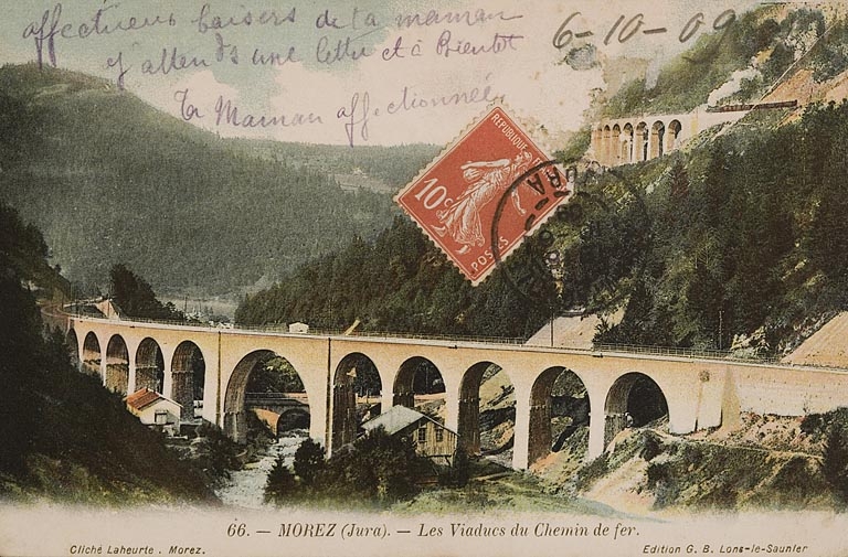 viaduc de l'Evalude (voie ferrée Andelot - La Cluse)