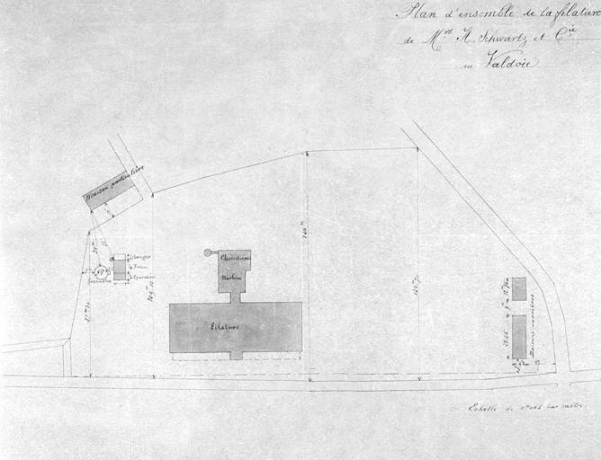 filature de laine peignée Schwartz et Cie, puis usine de teinturerie Achtnich, actuellement magasin de commerce