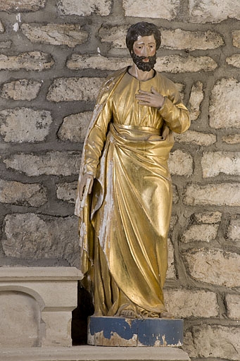 ensemble de 2 statues : Immaculée Conception et saint Joseph