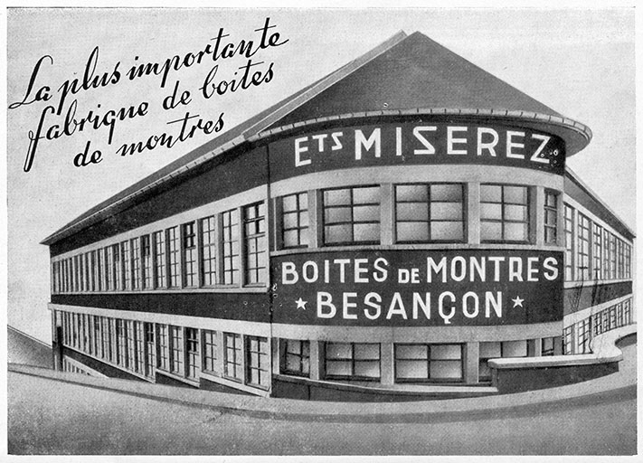 usine d'horlogerie (usine de balanciers-spiraux) de la SA des Spiraux Français, puis usine d'horlogerie (usine de boîtes de montre) Miserez