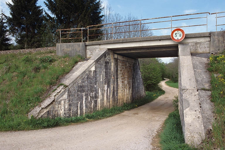 pont ferroviaire (voie ferrée Andelot - La Cluse)