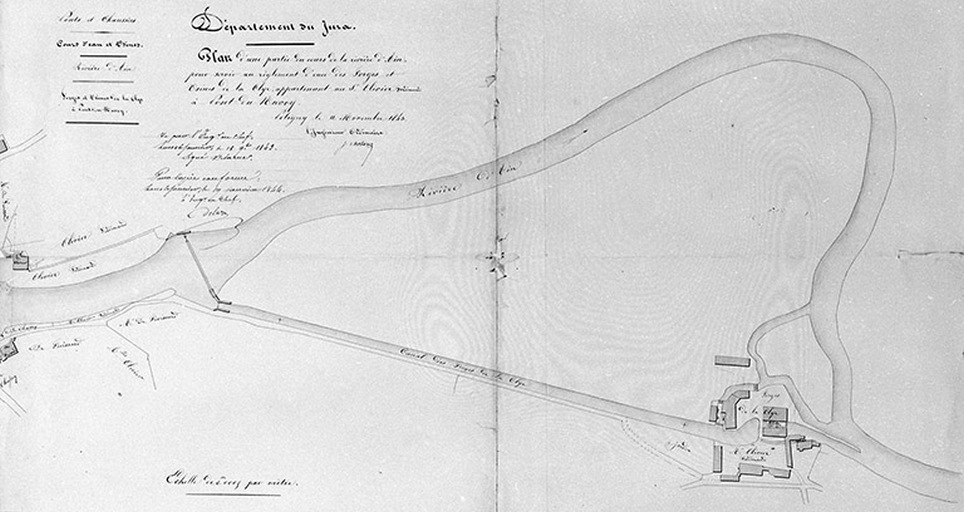 usine métallurgique dite forges de la Clie, centrale hydroélectrique