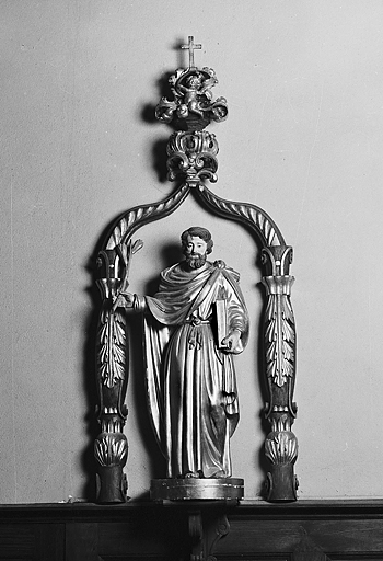 2 statues : Vierge de l'Immaculée Conception et saint Joseph (?)