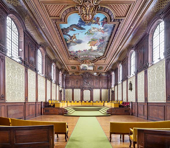 plafond de la salle des audiences solennelles