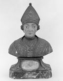 buste-reliquaire (2, en pendant) : saint Pierre et saint Hilaire