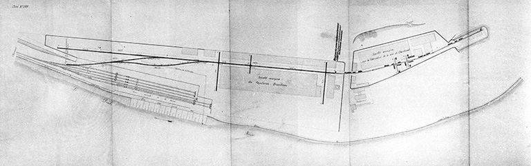 usine à papier de la société des Papeteries Bisontines, usine de fibres artificielles et synthétiques dite usine des Soieries puis de la Rhodiacéta