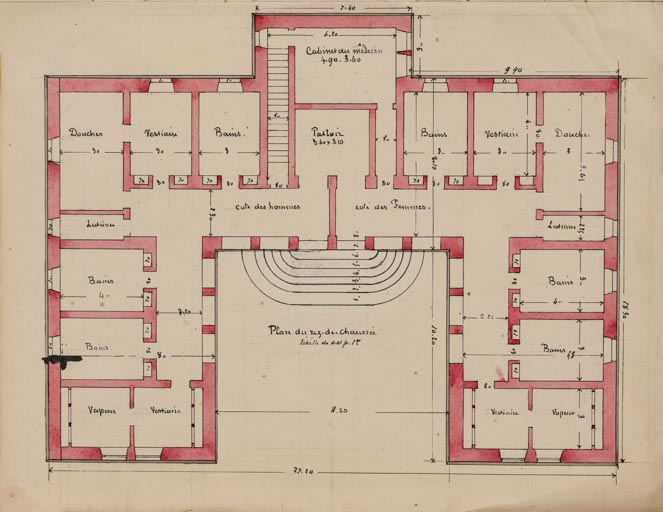 établissement thermal dit bains de l'hôpital d'Aligre