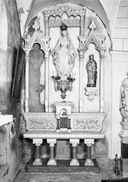 autel, retable (autel secondaire, autel table, retable architecturé) : de l' Immaculée Conception