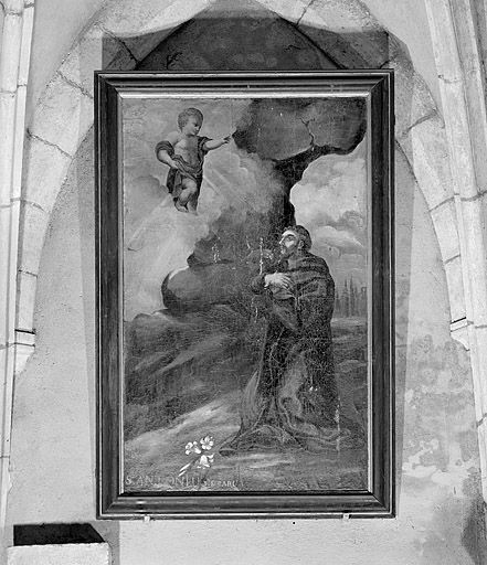 tableau : Apparition de l'Enfant Jésus à saint Antoine de Padoue