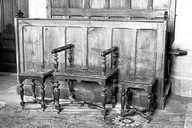 fauteuil et 2 tabourets