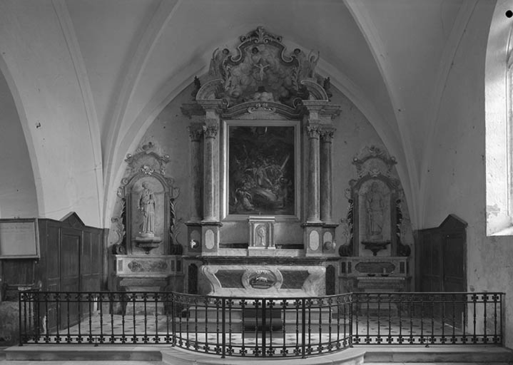 maître-autel, retable, tabernacle