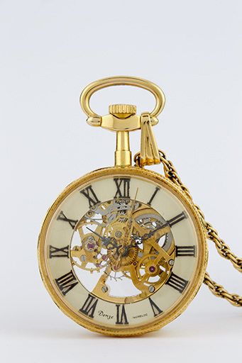 montre de gousset mécanique (montre-squelette pour femme)