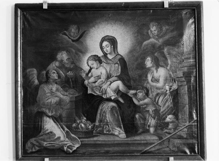 tableau : Sainte Famille avec saint Jean-Baptiste