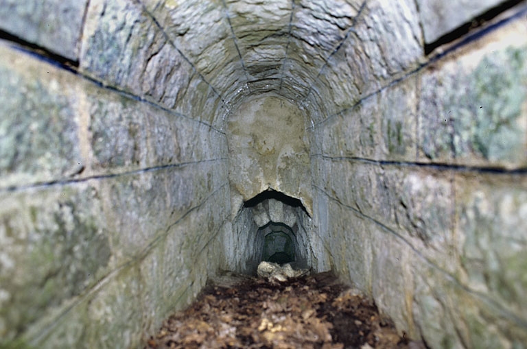 aqueduc à voûte en rouleaux à ressauts (voie ferrée Andelot - La Cluse)