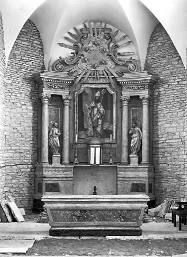 autel, tabernacle, retable (ensemble du maître-autel)