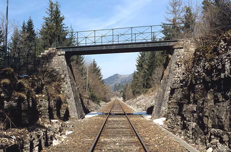 passerelle (voie ferrée Andelot - La Cluse)