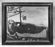 tableau : la Mort de saint François Xavier