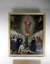 tableau ex-voto : l'Apparition de la Vierge à l'Enfant