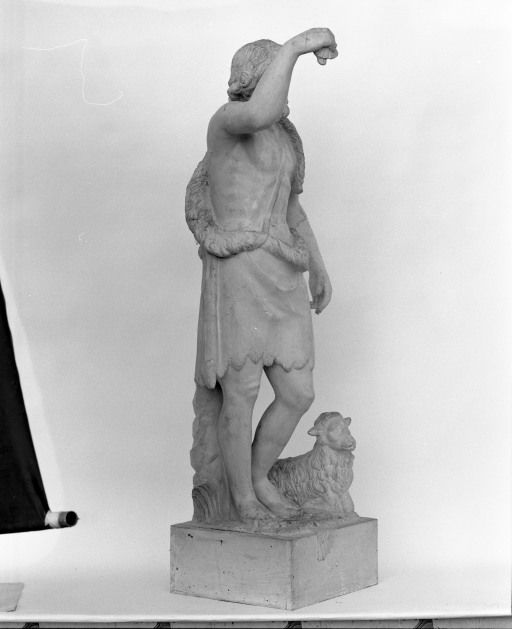 groupe sculpté (petite nature) : saint Jean-Baptiste