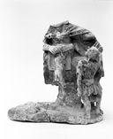 groupe sculpté : charité de saint Martin