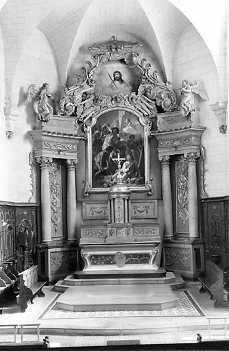 autel, tabernacle, retable (ensemble du maître-autel)