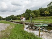 site de l'écluse 13 du versant Méditerranée (canal du Centre)