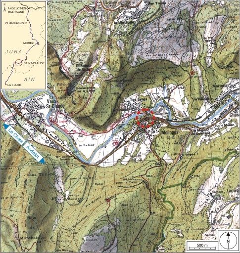 pont ferroviaire (voie ferrée Andelot - La Cluse)