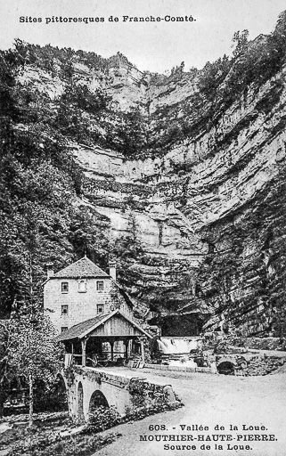 usines de la source de la Loue, actuellement centrale hydroélectrique dite centrale de la Source