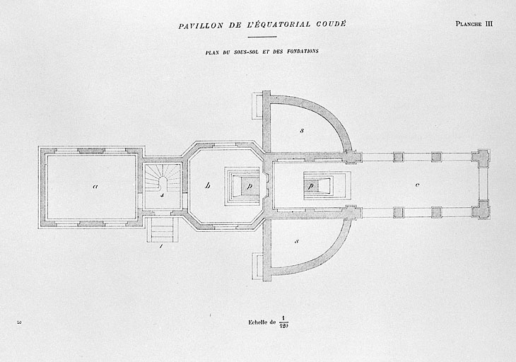 abri d'instrument équatorial dit pavillon de l'équatorial coudé