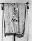 bannière de procession : Immaculée Conception (l'), saint Vincent de Paul