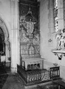 autel, tabernacle, retable (autel tombeau, tabernacle architecturé, retable à arcature), style néo-gothique
