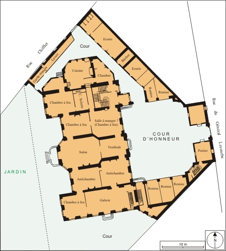 hôtel de Clévans, actuellement hôtel du quartier général