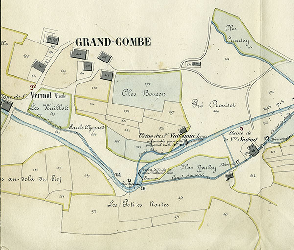 ferme, atelier de taillanderie et atelier (puis usine) de tournerie Vuillemin