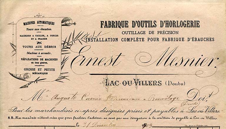 ateliers et usines d'outils, machines et moteurs de Franche-Comté