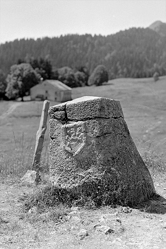 borne frontalière dite borne au Lion
