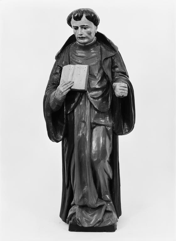 statue (demi-nature) : saint abbé