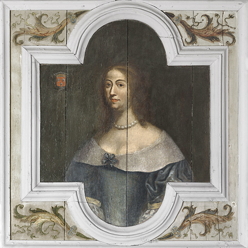 ensemble de deux tableaux en pendant : portraits de Charles 1er de Vienne et de Marguerite Fauche de Domprel